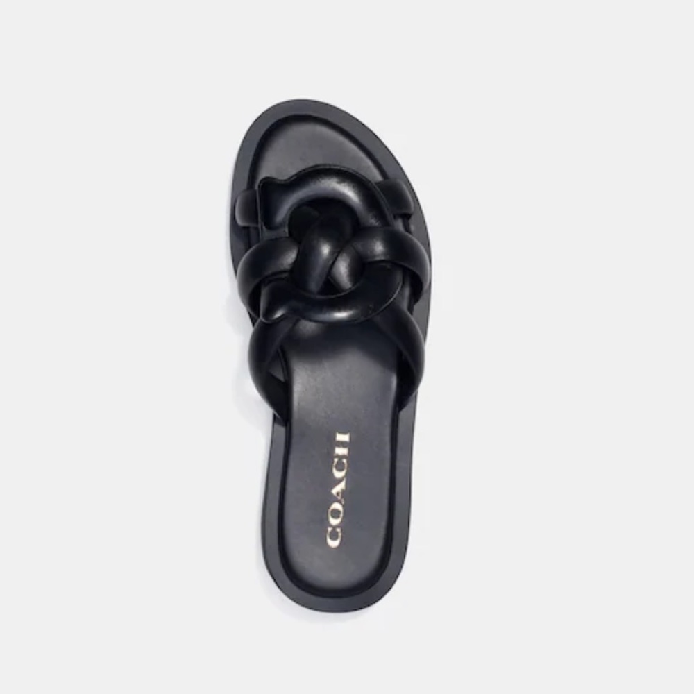 COACH Geordie leather sandal